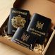 Набор "Обложки на паспорт "Passport+большой герб", военный билет, убд", черная с позолотой + красная нить 700003 фото 1