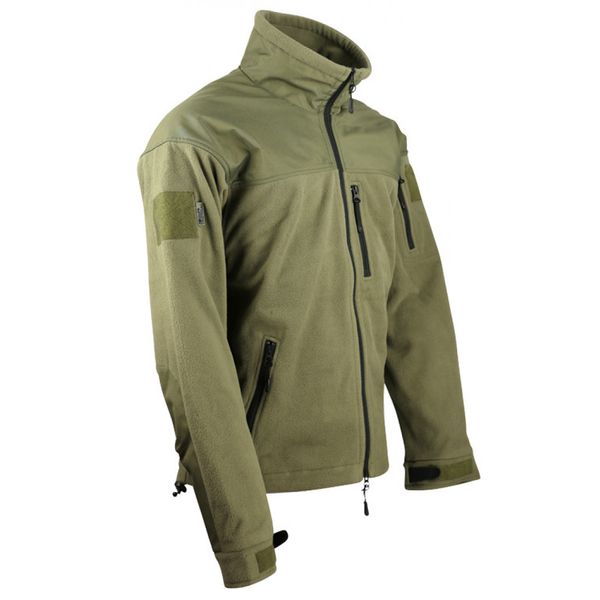 Флісова кофта (S) Kombat UK Defender Tactical Fleece, олива Defender Tactical Fleece фото