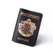 Обложка для паспорта "Passport+большой Герб Украины", черная с позолотой +красноя нить 200038 фото 1