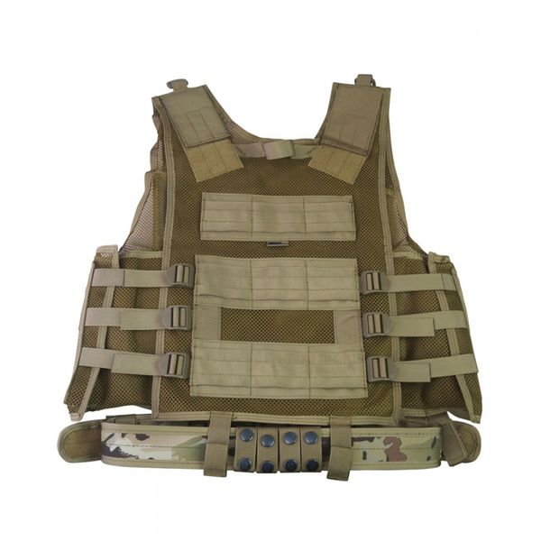 Жилет разгрузка Kombat UK Cross-draw Tactical Vest, мультикам kb-cdtv-btp фото